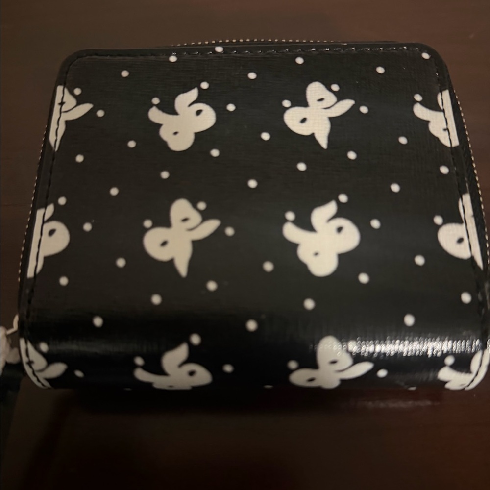 Tory Burch Black and White Polka Dot Wallet - Picture 5 of 5